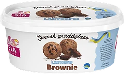 Laktosfri Gräddglass Brownie