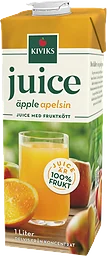 Juice med fruktköt Äpple Apelsinjuice