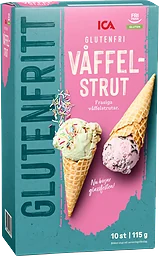 Våffelstrut Glutenfri 10-p
