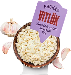 Vitlök Hackad Fryst