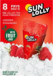 Isglass Jordgubb 8-pack