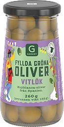 Gröna Oliver med Vitlök