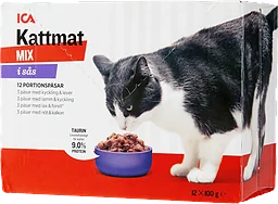 Kattmat Blandade smaker 12-p