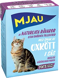Kattmat Oxkött i sås