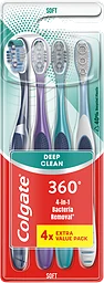 Tandborste 360 Deep Clean Soft 4-pack