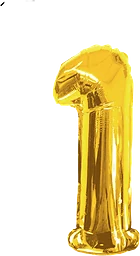 Folieballong Guld 1 100cm
