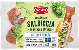 Salsiccia vegetarisk örter vitlök