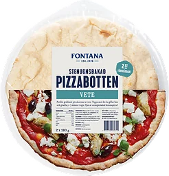 Pizzabotten Stenugnsbakad Vete 30cm 2-pack