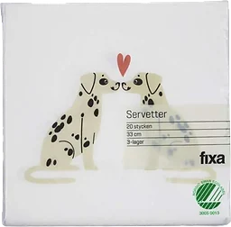 Servett Hund 33Cm