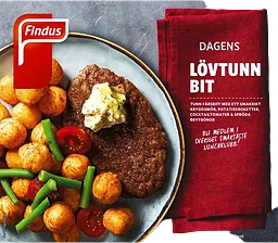 Lövtunn bit Fryst