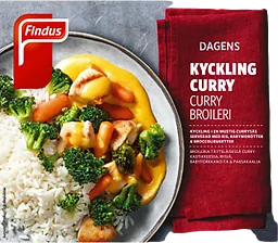 Kycklingfilé curry Måltid Fryst