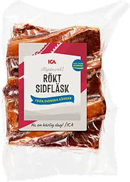 Rökt sidfläsk i bit ca 400g