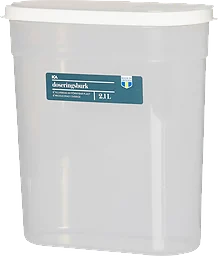 Doseringsburk Vit 2,1l 1-p