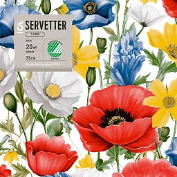 Servett 33cm Sommaräng 20-p