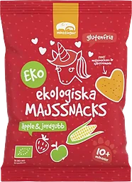 Majssnacks Äpple Jordgubb