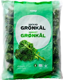 Grönkål hackad