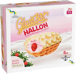 Glassbåt Hallon 6-pack