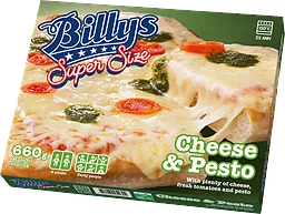 Pizza Super size Cheese & pesto