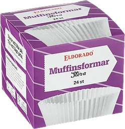 Muffinform Vit/beige Stora