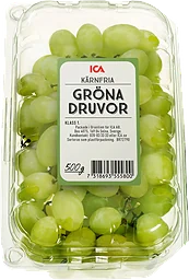 Druvor Thompson Seedless Gröna kärnfria Klass 1