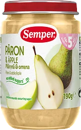 Päron & Äpple Puré Från 5 Månader
