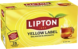 Svart te Yellow Label 25-pack