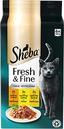 Fågel Gel Fresh & Fine Kattmat Gele 6-pack