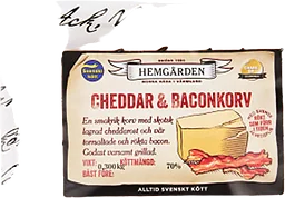 Cheddar & baconkorv