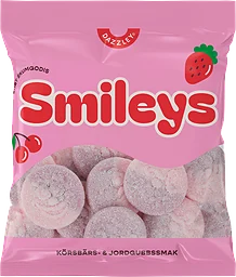 Körsbär & Jordgubbssmak Smileys
