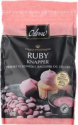 Bakdekoration Knappar Rosa Choklad