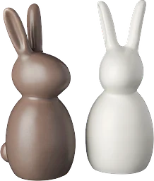 Kanin keramik 17,5 cm brun eller vit Nordic Season