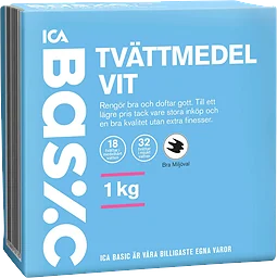 Tvättmedel Vit Miljömärkt