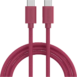 USB-C till USB-C 2m vinröd