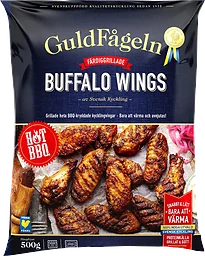 Buffalo wings hot BBQ Fryst