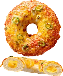 Pizza Donut Jalapeño-cheddar