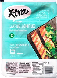 Laxfilé med skinn 4-pack
