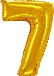 Folieballong Guld 7 100cm