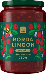 Rörda Lingon 50% Bär