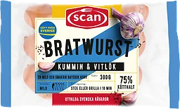 Bratwurst Kummin & vitlök