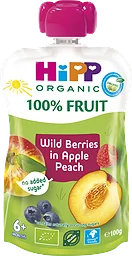 Smoothie Äpple, persika & blåbär 6 Mån Eko