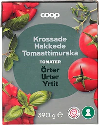 Krossade tomater Örter