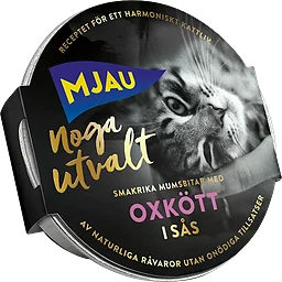 Kattmat Oxkött i sås Våt