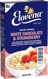 Havregrynsgröt vit choklad & jordgubb