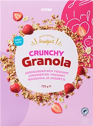 Granola Crunchy Jordgubbar & Yoghurt