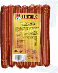 Kalkon Kycklinggrillkorv med vitlök skinnfri