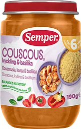 Couscous Kyckling Basilika Från 6 Månader