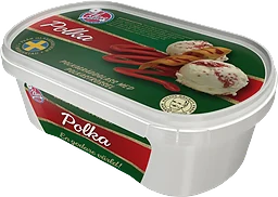 Polkagräddglass
