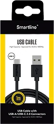 USB kabel USB-A / USB-C 1m Svart