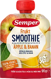 Smoothie Frukt Äpple & banan 6 Mån