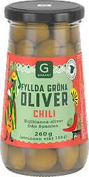Gröna Oliver med Chili